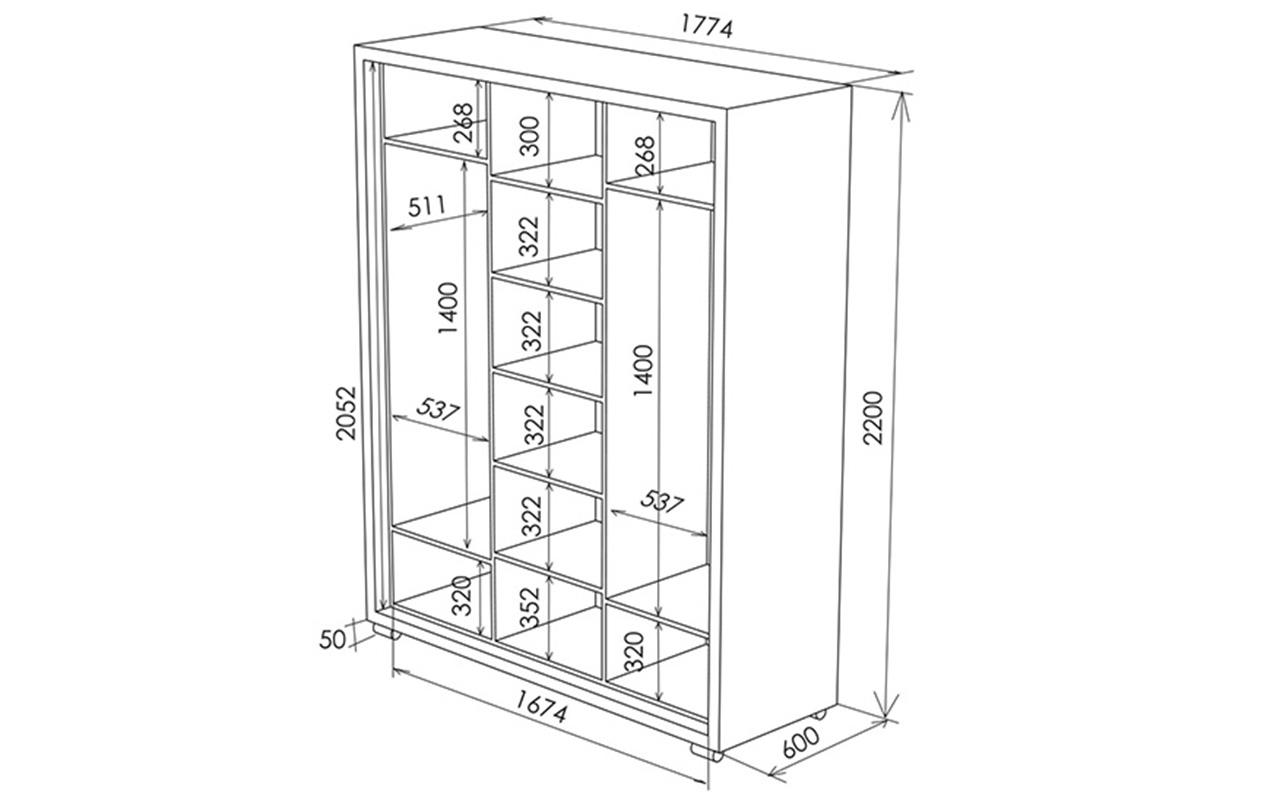 Орматек Orma Soft 2 3х дв (без зеркал) фото 5